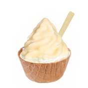 Premium Dip Witte Chocolade,Soft Ice Corner,Angelo,Good Choice;Klein 3,50 - Groot 4,00